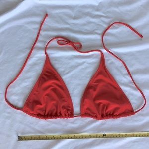 Red string bikini top